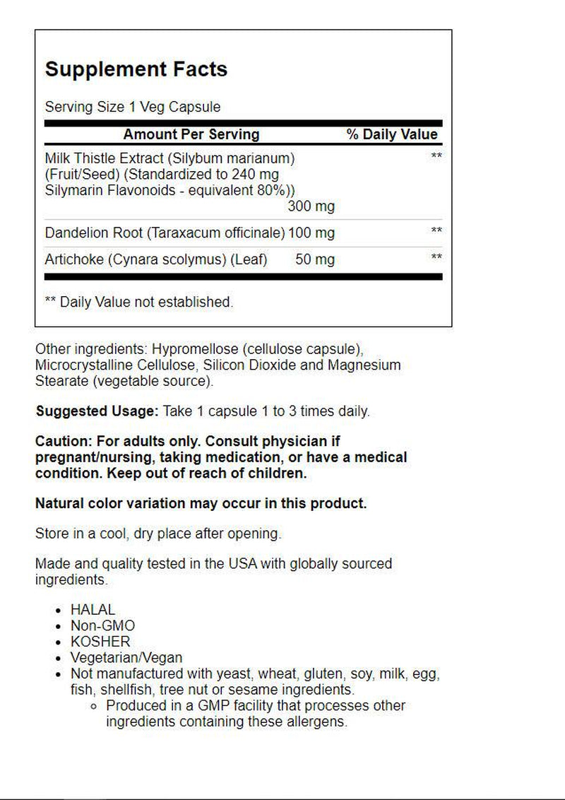 NOW Supplements, Milk Thistle Extract, Double Strength 300 Mg, Silymar