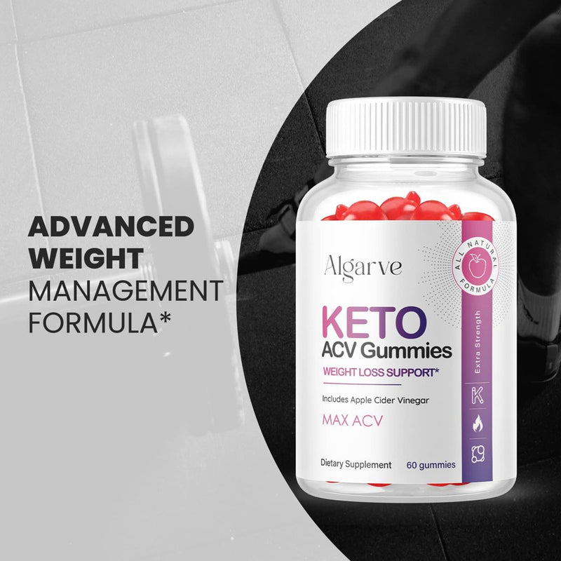 (1 Pack) Algarve Keto ACV Gummies - Supplement for Weight Loss - Energy & Focus Boosting Dietary Supplements for Weight Management & Metabolism - Fat Burn - 60 Gummies