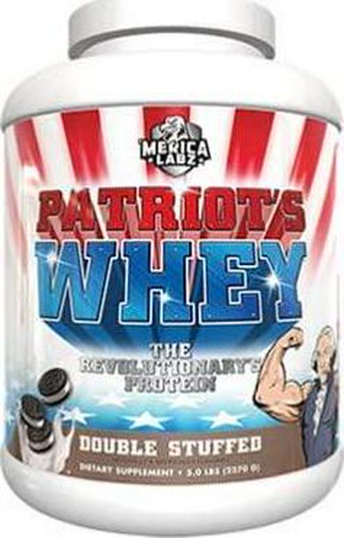 &#039;Merica Labz Patriot&#039;s Whey: The Revolutionary&#039;s Protein for Athletes 2lb Tub (Double Stuffed)