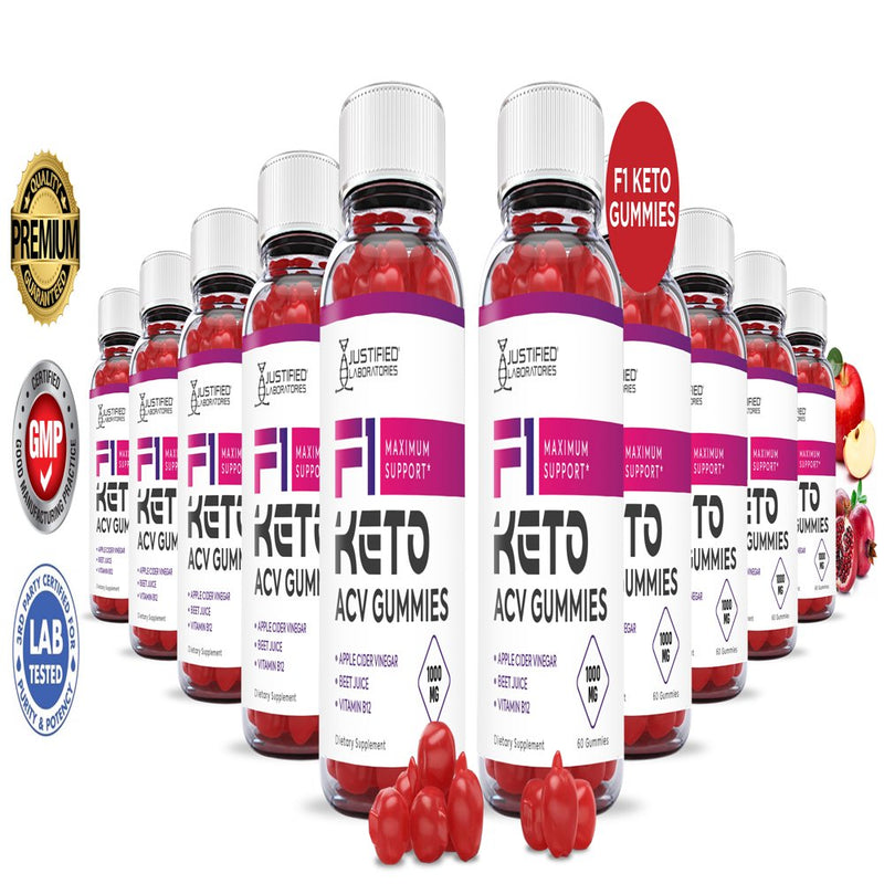 (10 Pack) F1 Keto ACV Gummies 1000MG Dietary Supplement 600 Gummys
