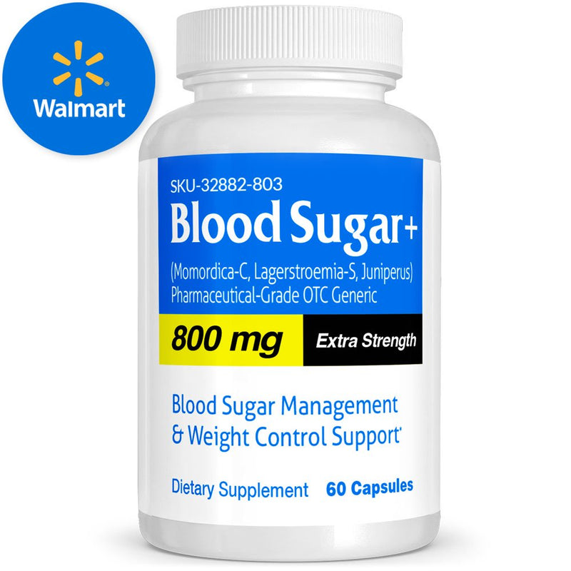 Blood Sugar Support Pharmaceutical Grade OTC Supplement 800Mg, OTC, Vitamins, 60 Pills, Vitasource