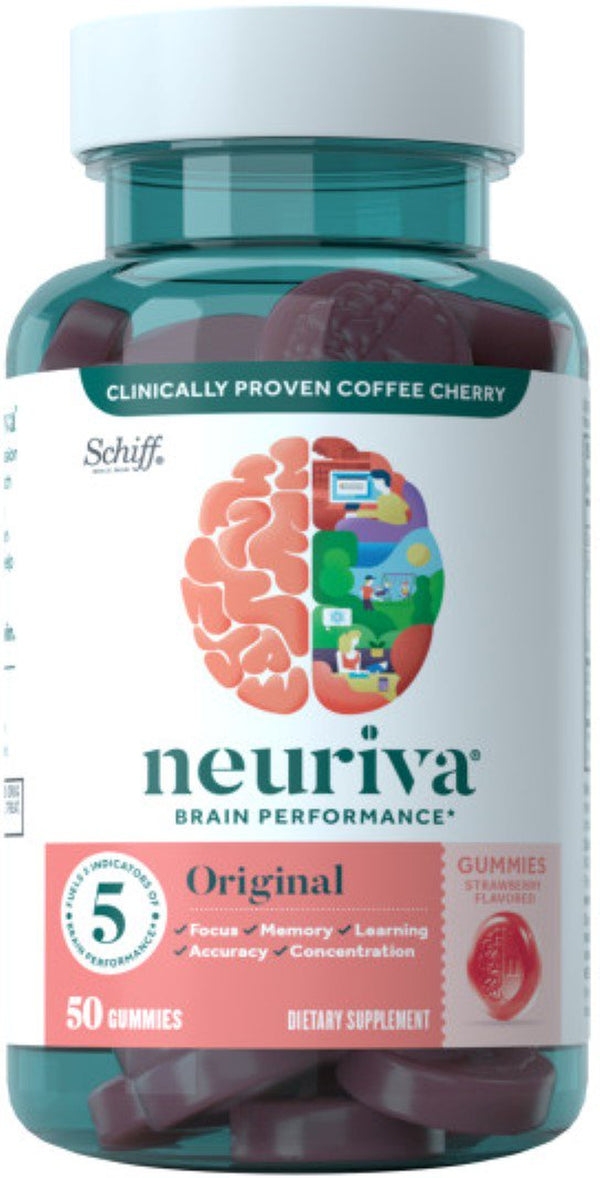NEURIVA Brain Performance - Original Gummies 12/ 50 Ct (Pack of 6)