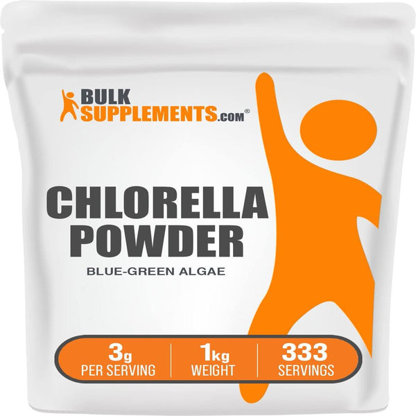 Bulksupplements.Com Chlorella Powder, 3G - Brain, Immune, & Liver Support (1KG - 333 Servings)
