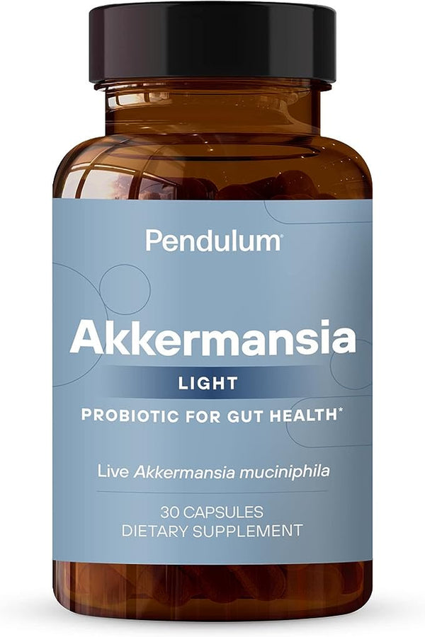 Pendulum Akkermansia Light - the ONLY Brand with Akkermansia | a Live Probiotic Supplement for Women and Men - Increases GLP-1, Improves Digestive Health, Includes Fiber