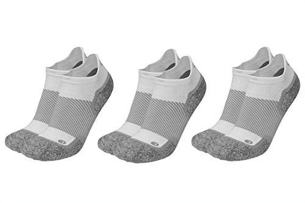 Orthosleeve WC4 Wellness Socks for Diabetes,Edema,Neuropathy & Circulation (Noshow, Xlarge, White, 3 Pack)