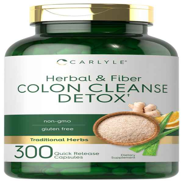 Herbal Colon Cleanse Detox | 300 Capsules | by Carlyle