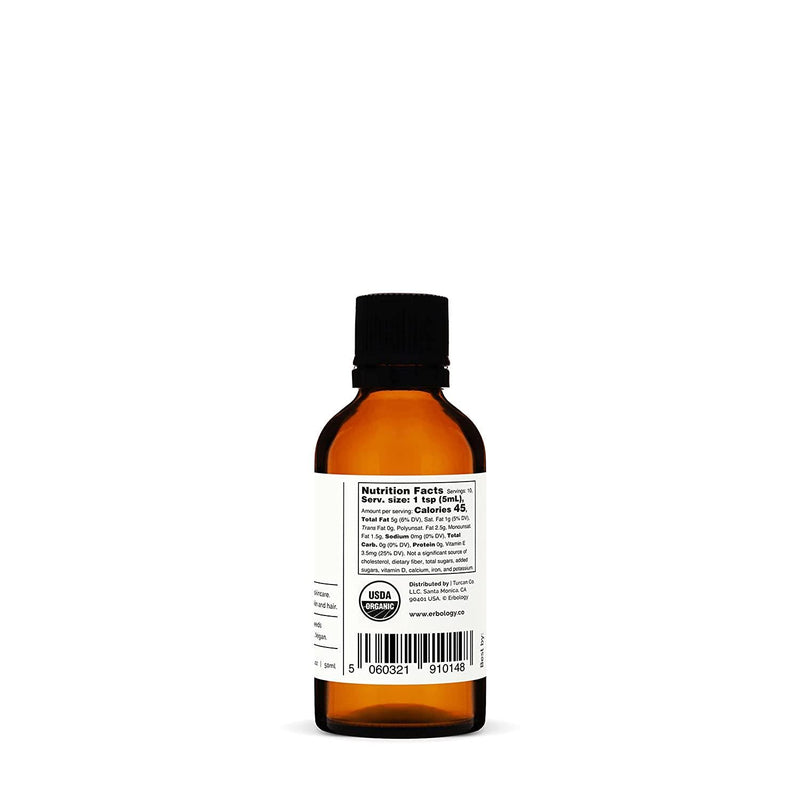 100% Organic Amaranth Oil 1.7 fl oz - Cold-Pressed - Premium Food Grade - Rich in Squalene and Vitamin E - Regenerate and Nourish - Non-GMO - No Additives or Preservatives - Recyclable Glass Bottle