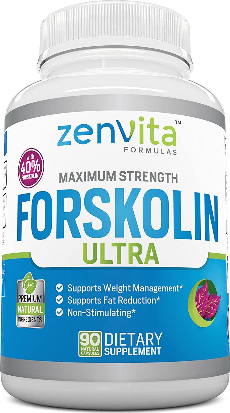 100% Pure Forskolin Extract 600mg - w/ 40% Standardized Forskolin | 90 Capsules