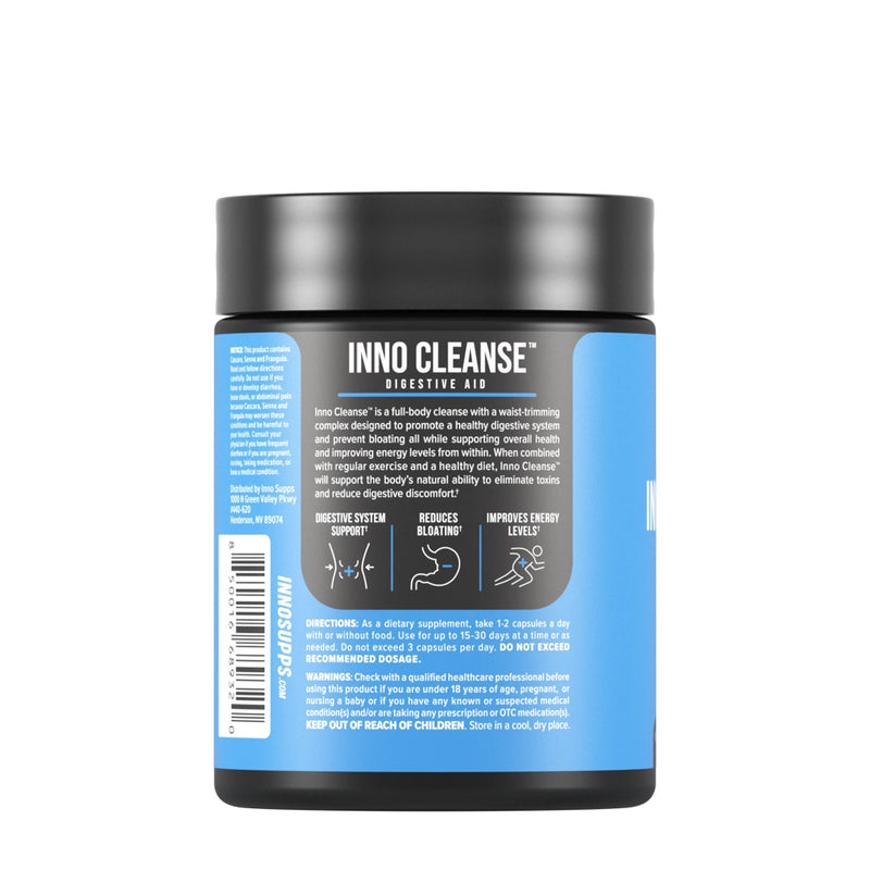 Inno Supps Inno Cleanse - Waist Trimming Complex | Digestive System Support & Aid | Reduced Bloating | Improves Energy Levels | Gluten Free, Vegan Friendly