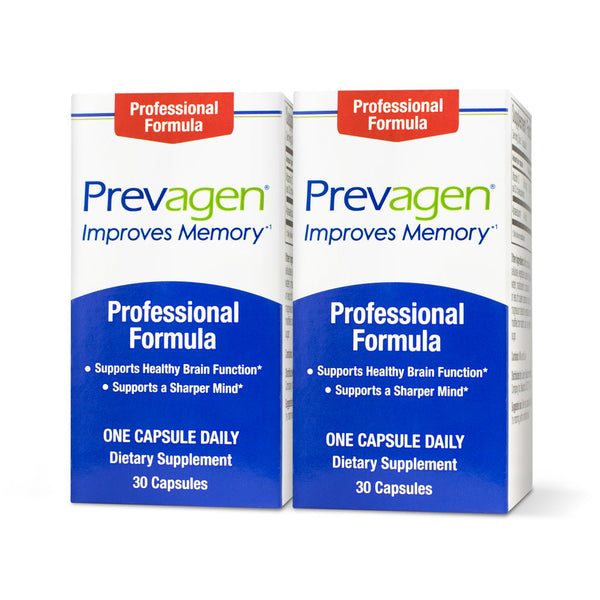 Prevagen Improves Memory - Professional Strength 40Mg, 30 Capsules |2 Pack| with Apoaequorin & Vitamin D | Brain Supplement for Better Brain Health, Supports Healthy Brain Function and Clarity