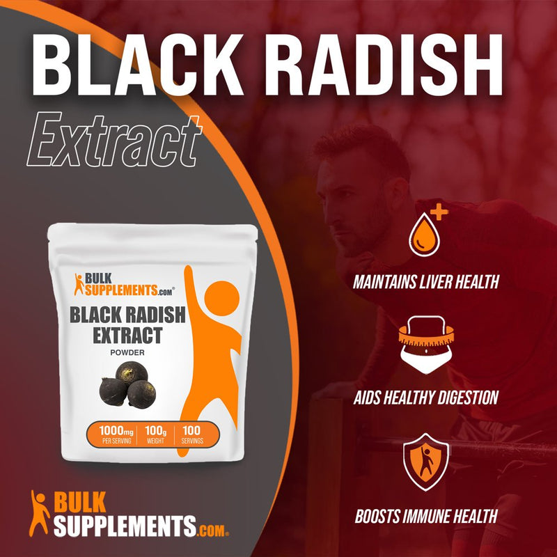 Bulksupplements.Com Black Radish Extract Powder - Herbal Supplement for Liver (100 Grams - 3.5 Oz)