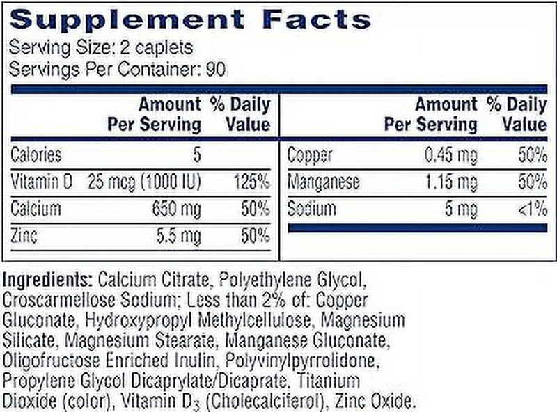 Citracal - Calcium Citrate with Vitamin D3 - 2 Bottles, 280 Caplets Each