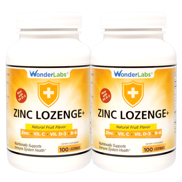 Zinc Lozenges with Vitamin C and D3 for a Healthy Immune System from Wonder Laboratories -200 Lozenges