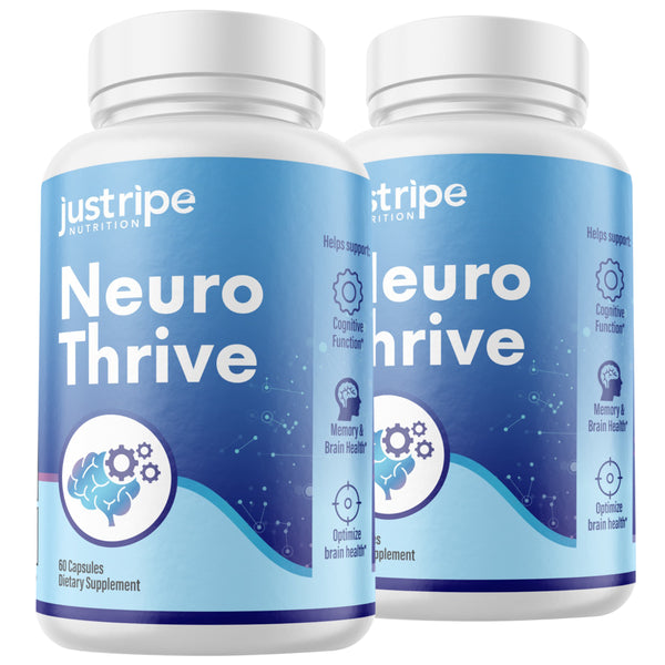 2 Pack Neuro-Thrive Supports Cognitive Function Memory & Brain Health - 60 Caps