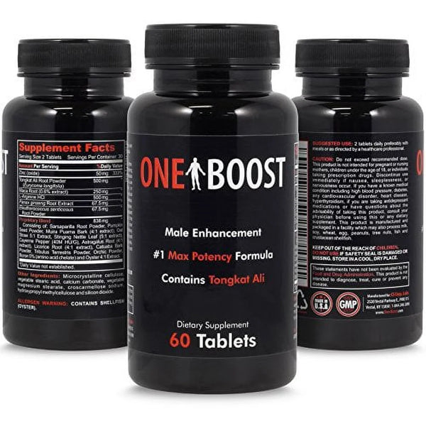 Testosterone Booster, Tongkat Ali Supplement 3 Pack to Boost Blood Flow & Increase Energy & Well Being (3 Months - 3 Bottles, 180 Caps)