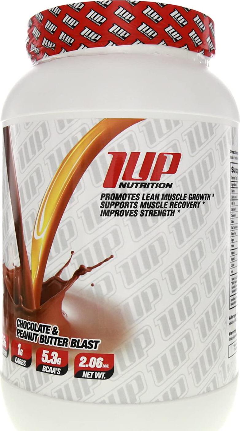 1UP Nutrition - Whey Protein, 100% Hydrolyzed Whey Protein Isolate Concentrate, 2.06 Lbs. (Peanut Butter and Chocolate)