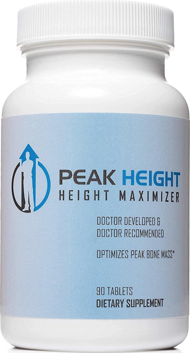 #1 Grow Taller Height Pill Supplement - Peak Height 12 Month Supply - Height Supplement - Doctor Recommended - How to Grow Taller 90 tablets (Pack of 12)