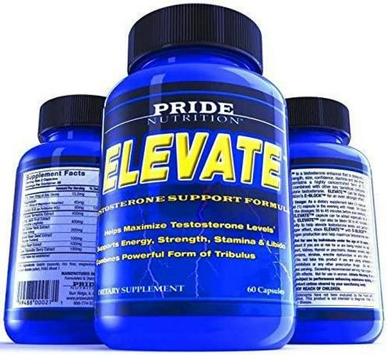 #1 Men&#039;s Confidence Strength Stamina Booster Supplement Elevate- Natural Formula for Muscle Growth with Longjack Tribulus Terrestris and Maca Helps Boost Strength Mass Stamina