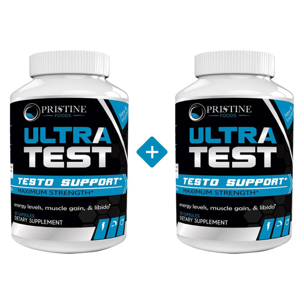 Ultra Test Men'S Testosterone Booster Supplement 90 Capsules X 2 Pack