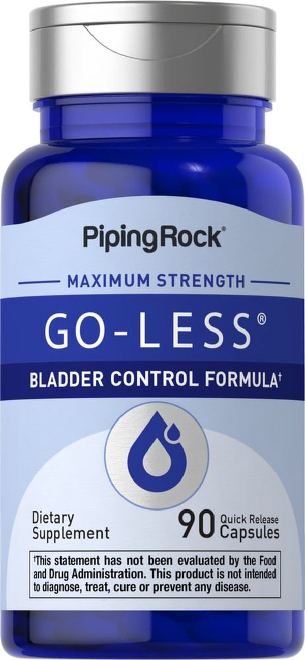 Bladder Control Pills | 90 Capsules | Go Less Formula | by Piping Rock