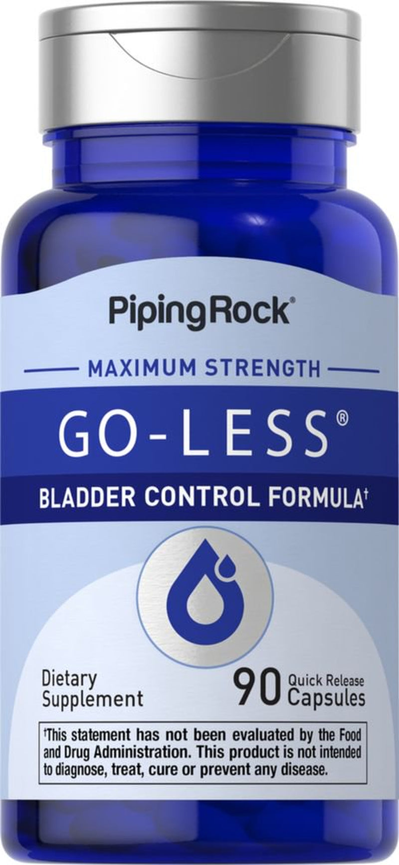 Bladder Control Pills | 90 Capsules | Go Less Formula | by Piping Rock