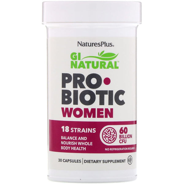 Nature'S plus GI Natural Probiotic Women, 60 Billion CFU, 30 Capsules