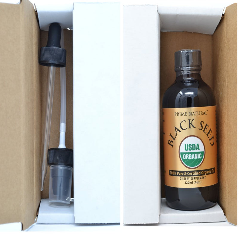 Organic Black Seed Oil - 4Oz USDA Certified - Cold Pressed, Virgin, Unrefined, Vegan, Non-Gmo, No Preservatives - Pure Nigella Sativa - Omega 3 6 9, Antioxidant for Immune Boost, Joints, Skin & Hair