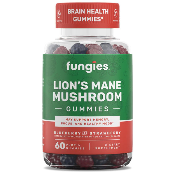 Fungies Lion'S Mane Mushroom Gummies, Supports Brain Health, Focus, Memory, Supplement, 60 Count