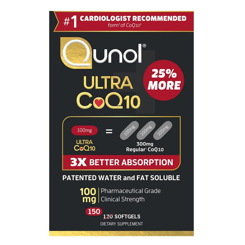 Qunol Ultra Coenzyme Q10 (Coq10) 100Mg Softgels, 150 Ct.