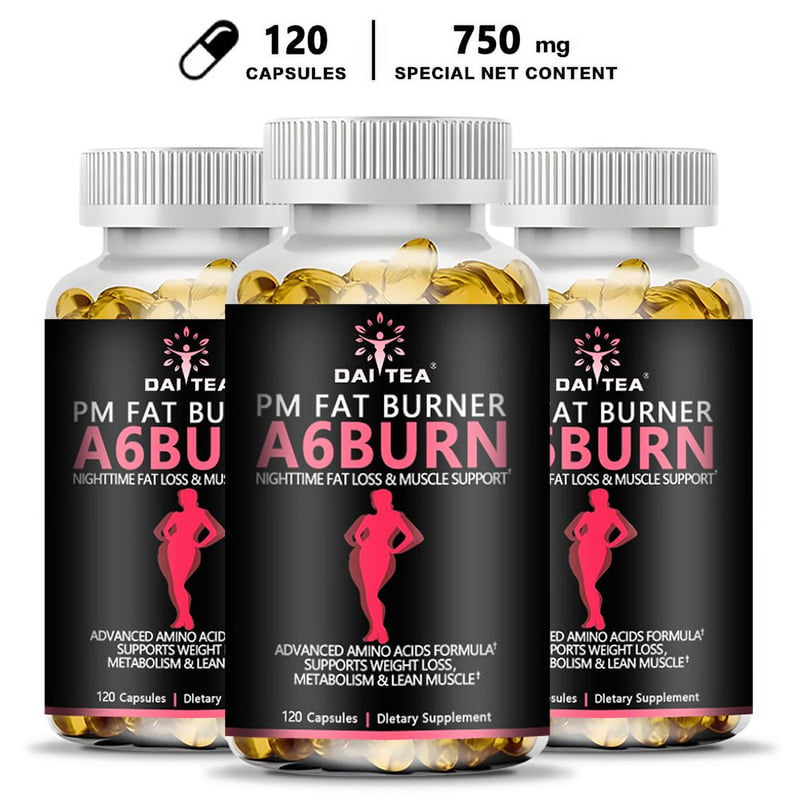 A6Burn,Nighttime Fat Burner, Appetite Suppressant, Lean Muscle Support