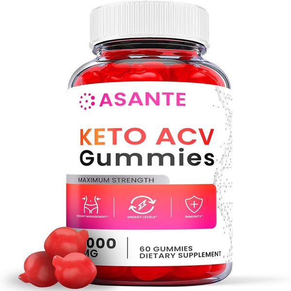 (1 Pack) Asante Keto ACV Gummies - Supplement for Weight Loss - Energy & Focus Boosting Dietary Supplements for Weight Management & Metabolism - Fat Burn - 60 Gummies