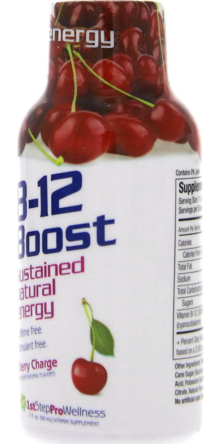 1st Step for Energy B-12 Boost Cherry Charge 12 (2 fl oz) bottles