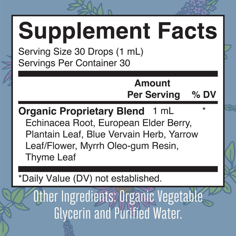 Maryruth'S | USDA Organic Lymphatic Support Liquid Herbal Supplement | Optimum Fluid Levels & Immune Function | Vegan, Non-Gmo | 1 Fl Oz / 30Ml | Eldberberry