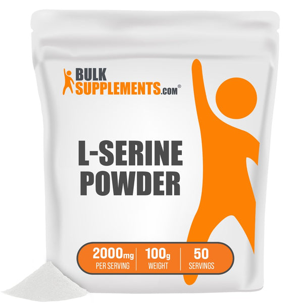 Bulksupplements.Com L-Serine Powder - Brain Booster Supplement - Mental Focus - Brain Support (100 Grams - 3.5 Oz)