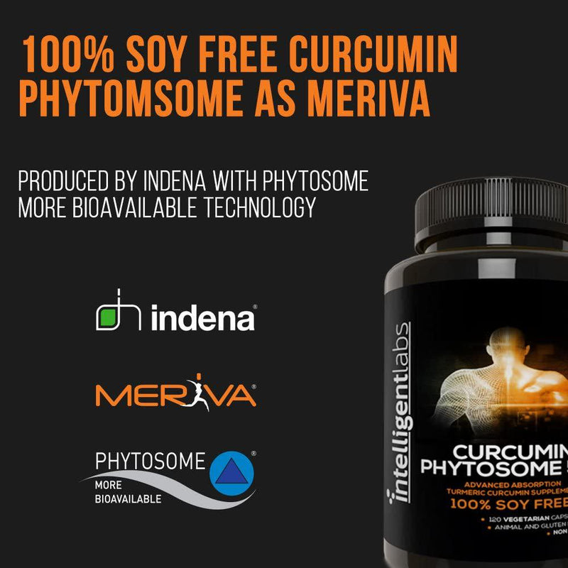 250MG Meriva Curcumin Phytosome, 2900% Better Absorbed Than Ordinary Turmeric Curcumin 100% Soy Free, 120 Capsules Per Bottle, Tumeric Curcumin Phytosome Complex