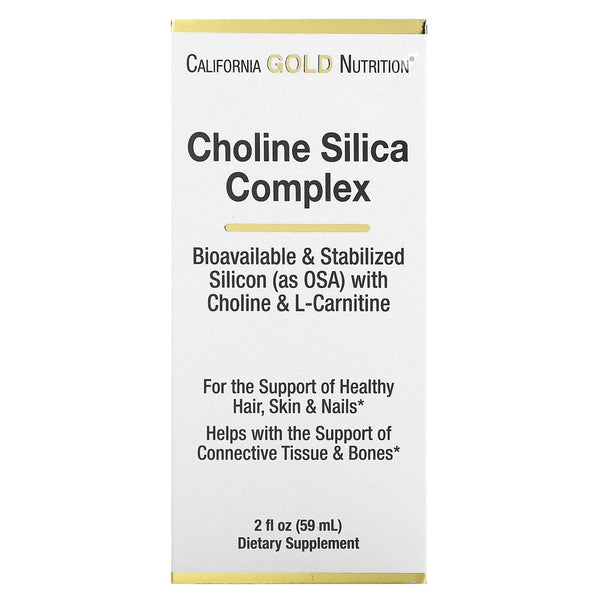 California Gold Nutrition Choline Silica Complex, 2 Fl Oz (59 Ml)