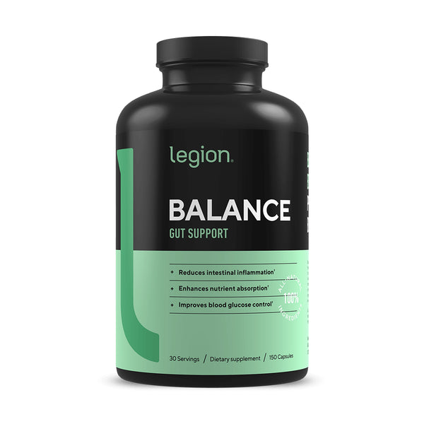 Legion Balance Natural Gut Health Supplement, Enhances Digestion, 30 Servings