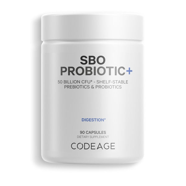 Codeage SBO Probiotics 50 Billion CFU, Soil-Based Organisms, Prebiotics, Organic Fermented Botanicals, 90 Ct