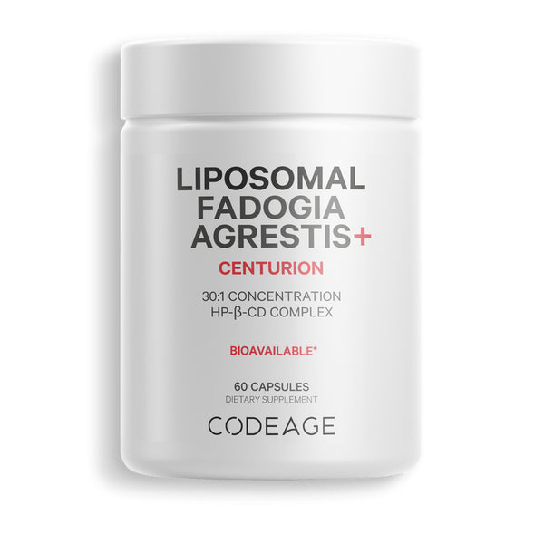 Codeage Liposomal Fadogia Agrestis, HP-?-CD Complex, Vitamin D3 Zinc Fenugreek Black Pepper, 60 Ct