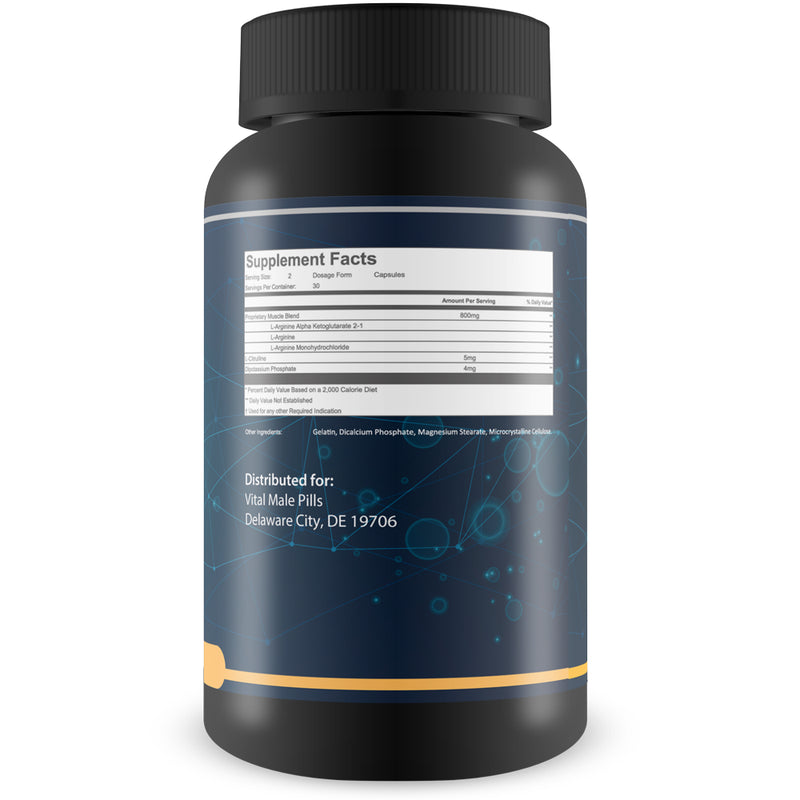 Z Vital Max Nitric Oxide - Alpha XR Bloodflow Expand - Expand Veins and Tissues with Increased Blood Flow - Contains L-Arginine a Natural Vasodialator - Great for Preworkout or Pre Activity