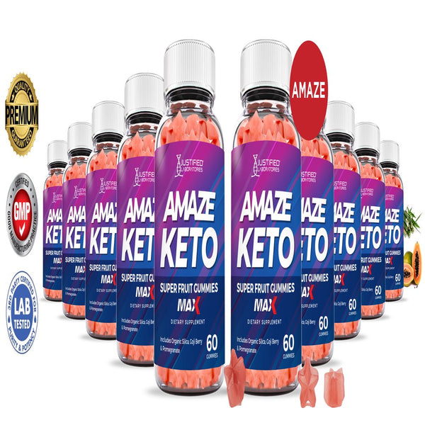 (10 Pack) Amaze Keto Max Gummies Dietary Supplement 600 Gummys