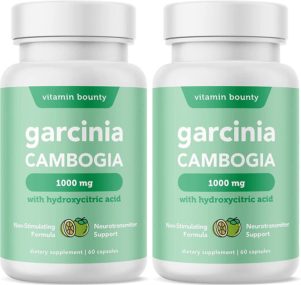 (2 Pack) Garcinia Cambogia - by Vitamin Bounty - 1000mg - with Hydroxycitric Acid (HCA)