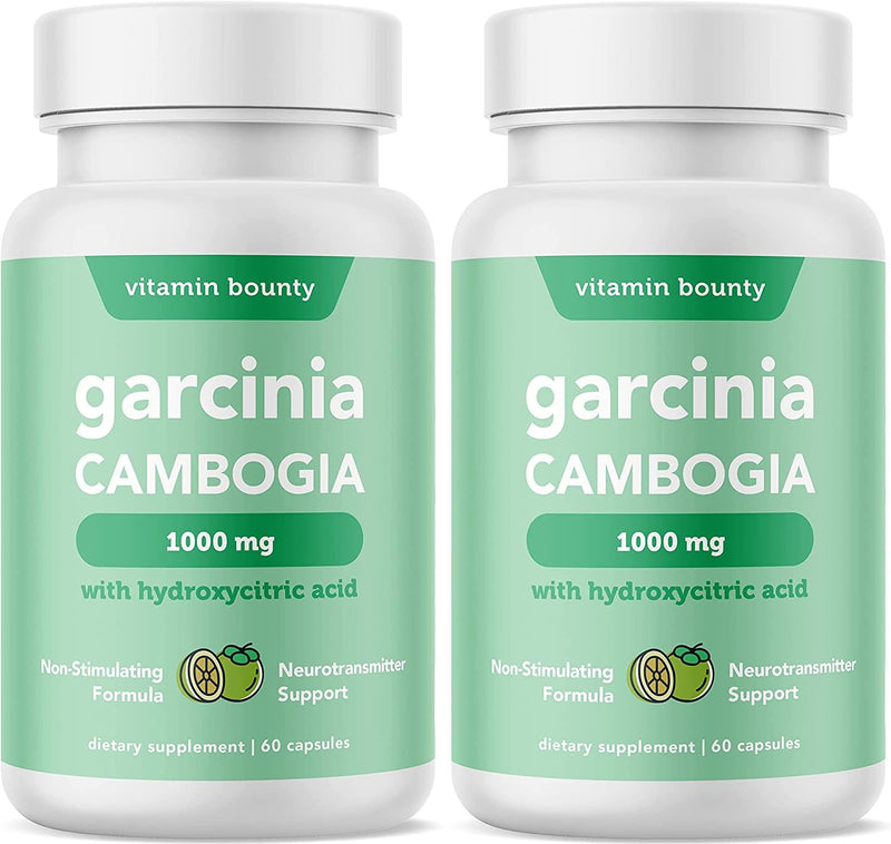 (2 Pack) Garcinia Cambogia - by Vitamin Bounty - 1000mg - with Hydroxycitric Acid (HCA)