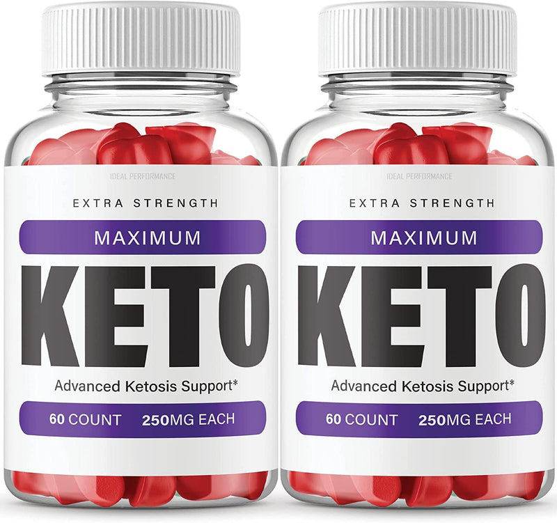 (2 Pack) Maximum Keto Gummies Max Strength Formula (120 Gummies)