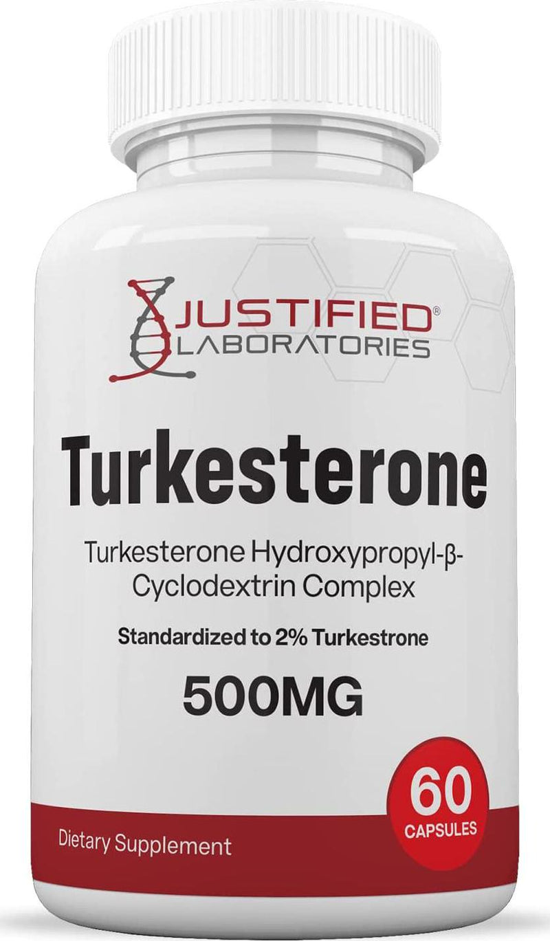 (2 Pack) Turkesterone 500mg 2% Standardized Naturally Increase Stamina Endurance Strength 120 Capsules