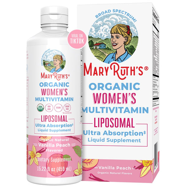 Maryruth Organics Liquid Multivitamin for Womens Health & Hormone Balance | 15.22 Oz (450 Ml)