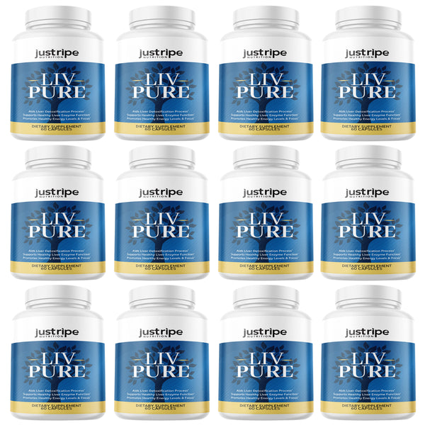 12 Pack Liv Pure Capsules for Liver Detox Support - Liv Pure Weight Loss Pills