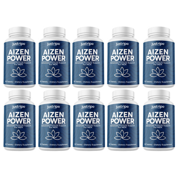 10 Pack Aizen Power Male Supplement for Drive & Energy 60Ct
