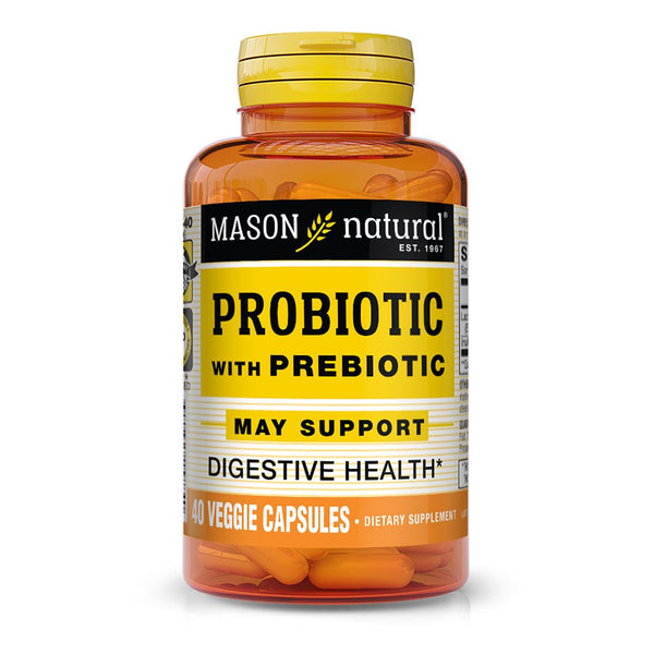 Mason Natural Probiotic with Prebiotic, 40 Veggie Caps