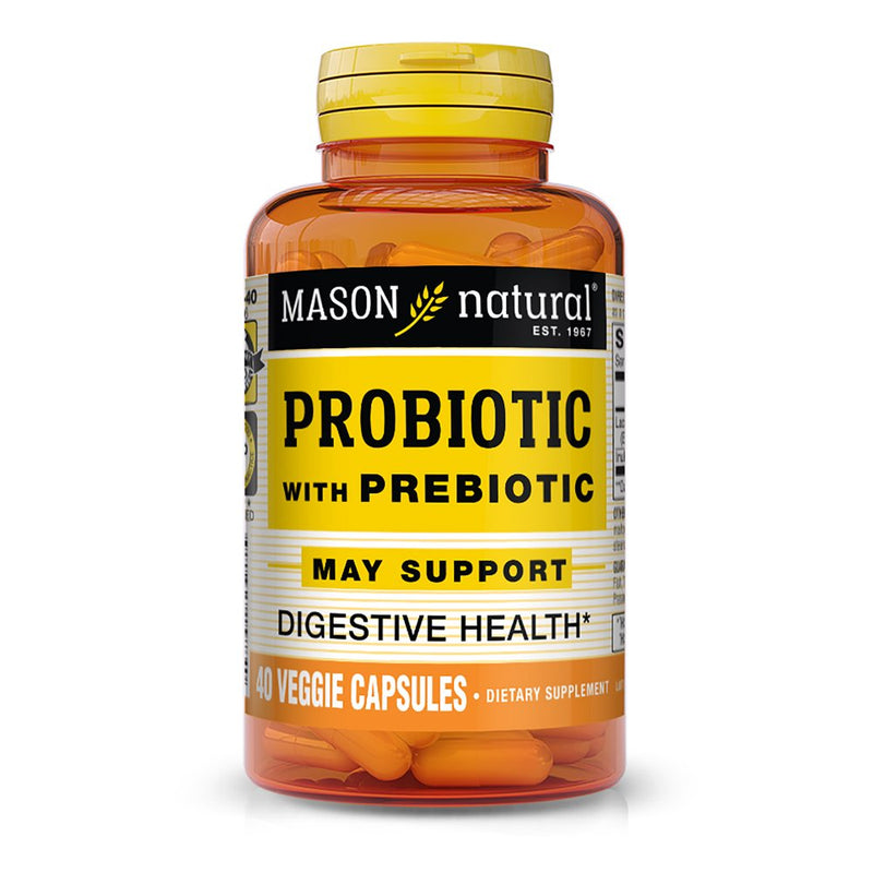 Mason Natural Probiotic with Prebiotic, 40 Veggie Caps